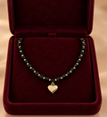 Midnight Shadow Necklace – Square Beadwork – Zwart