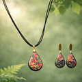 Mystic Ember – Ketting & Oorbellen Set