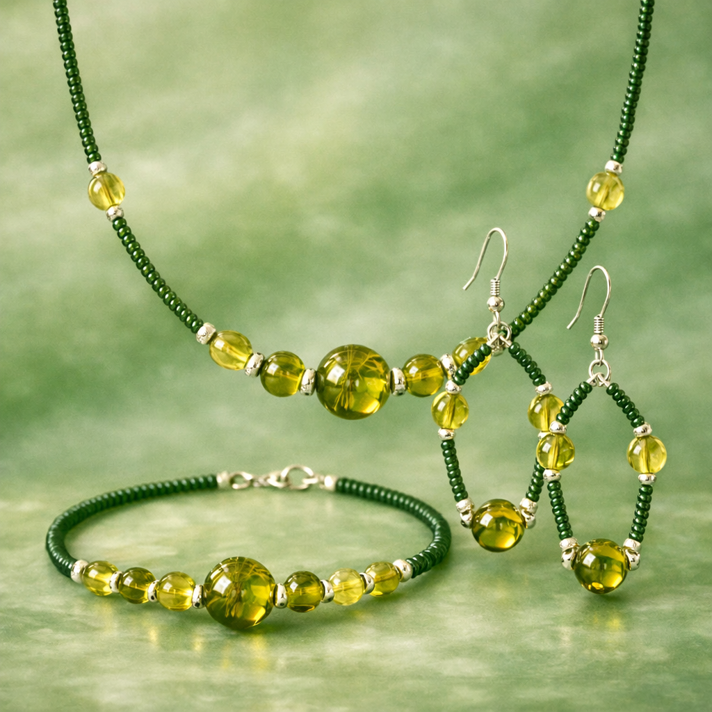 Spring Harmony – Groene & Gele Kralenset