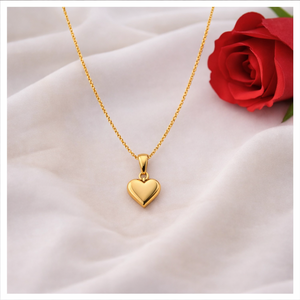 Liefdes Hart Ketting – 18K Gold Plated