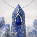 Royal Lapis Pendant – RVS Ketting met Lapis Lazuli Hanger