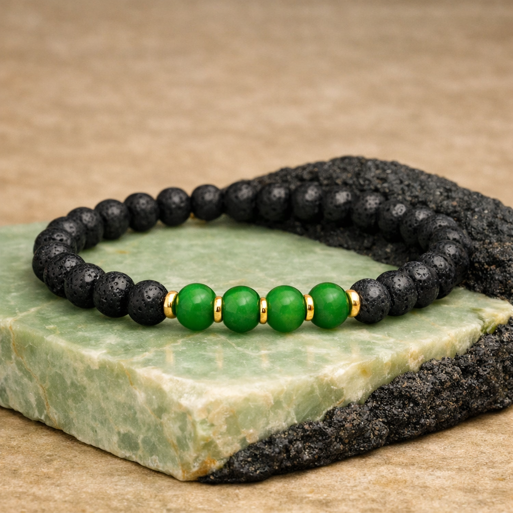 Lava & Jade Damesarmband – 4 mm (16 cm)