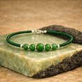 Jade & Miyuki Damesarmband – Groen (17 cm)