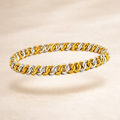 Dames Armband – Chainmail 2‑Color – RVS Goud & Witgoud Plated