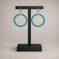 Shiny Turquoise Hoops – RVS
