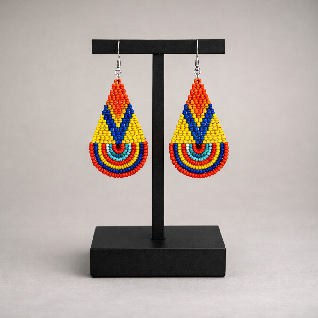 Beadwork Oorbellen met Miyuki Beads