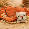 Indian Style Miyuki Beadwork – Handgemaakte Boho Ketting & Oorbellen Set – 45 cm