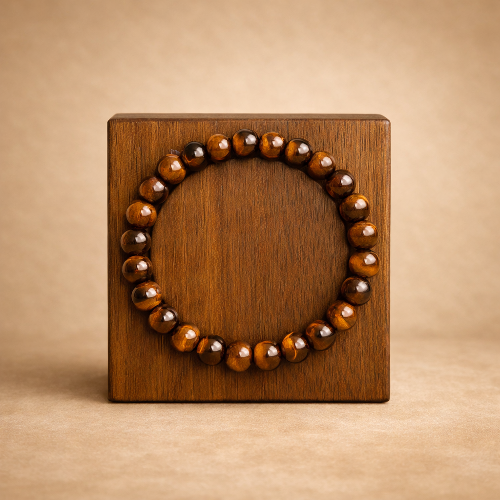 Heren Armband – Tijgeroog 8 mm – Handgemaakt