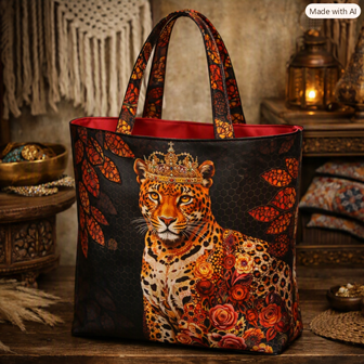 Boho Big Shopper – Majestic Leopard Print