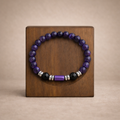 Heren Armband – Amethist & RVS – Handgemaakt