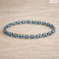 Schakelarmband 2‑kleur – RVS witgoud plated