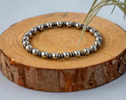 Heren Armband – Hematiet & RVS – Handgemaakt