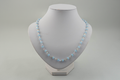 Blue Crystal Beadwork – Handgemaakte Ketting met Lichtblauwe Glaskralen