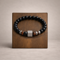 Herenarmband – Onyx & Tijgeroog